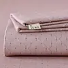 2026 Nuevo Modelo Esterilla Refrigerante de Alto Peso Tejida Densa y Engrosada; Sábana Individual con Estampado Floral, Se Vende en Juego de Tres