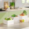 Caja Acrílica de Cinco Lados Soporte de Exhibición Tridimensional para Buffet Decoración de Pastel de Boda Base Elevada Soporte de Exhibición de Postres