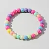 Pulseiras de Contas Infantis Transfronteiriças, Pulseiras para Meninas, Pequenos Acessórios Requintados, Acessórios Personalizados Estilo Princesa em Cores Macaron