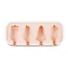 Molde para Helado Queso Queso Stick Herramienta Especial de Molienda Silicona de Grado Alimenticio Casero Palo de Helado Menglong para Uso en Casa