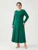 En Stock Suministro Directo desde Fábrica Origen Vestido Talla Grande Seda de Leche Jalaibya Vestido Largo Holgado Comercio Exterior Ropa de Mujer Transfronterizo