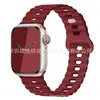 Para Banda de Apple Watch iwatch Color Único y Doble Hebilla de Rayo de Silicona Correa Ultra applewatch 1-8
