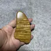 Yiming Xianyuan Tablilla Peine Gua Sha de Bambú Dorado Nuevo Peine Meridianos Talla en Madera Artículo de Mano para Hombres y Mujeres Portátil
