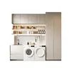 Foshan Gabinete de Lavandería de Aluminio Honeycomb Personalizado para Toda la Casa Combinación Doble Integrada para Máquinas Compañeras Almacenamiento de Balcón Gabinete de Almacenamiento Fábrica