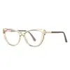 Gafas Anti-luz Azul TR90 2243 Rojo Explosiones Montura Ojo de Gato Esenciales para Mujer Aspecto Sencillo Gafas Planas Delgadas en stock