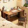 Mesa infantil de madeira maciça nórdica integrada mesa de estudo em casa para aluno do ensino fundamental mesa de cabeceira para apartamento pequeno mesa de escrita mesa estreita montada na parede