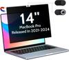 Película de Privacidade para Computador Sucção Magnética Película para Computador Apple Macbookair13.6 Removível Anti-Luz Azul Película de Privacidade Adequada para