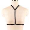 Europeu e Americano de comércio exterior moda preto sexy elástico banda sexy cueixa de bambu como sutiã de cinta de escravidão atacado S0020