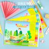 Papel de Color Hecho a Mano para Niños Jardín de Niños DIY Origami Grulla de Papel Rectangular Material Papel de Copia de Color A4 Recorte de Papel