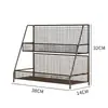 Mesa de Jantar Doméstica de Alto Acabamento Bancada Camada Frutas Nozes Bebida Copo de Água Suporte de Armazenamento Sala de Estar Suporte de Armazenamento de Lanches