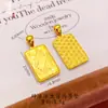 Colar Pingente de Cobre Banhado a Ouro CNC Gelo Triturado Signo Cavalo para Mulheres 2026, Luxo Leve, Requintado, Compacto, Alta Retenção de Cor