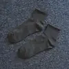 Calcetines Cortos para Hombre para Primavera y Verano, Calcetines Cortos de Color Sólido Deportivos para Todas las Estaciones, Calcetines Versátiles para Hombre, Transpirables, Blancos de Moda, Absorbentes de Sudor