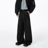 Pantalones de vestir negros cleanfit scimitar para hombre primavera y otoño sentido pierna ancha casual caída traje profesional pantalones largos