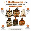 Enfeites de abóbora e coruja de Halloween, atacado para decoração de casa e presentes festivos, disponíveis exclusivamente nos pequenos mercados de Yiwu
