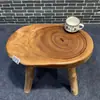 Mesa de Té de Madera de Alcanfor Maciza, Sofá de Madera Maciza, Mesa de Centro, Tatami Estilo Japonés, Mesa para Alojamiento, Mesa de Té Estilo Wabi-Sabi