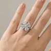 Anillo de Acero Inoxidable Longrui Colorido Giratorio para Decompresión y Ansiedad, Anillo Giratorio Ajustable para Abrir, Venta Caliente Transfronteriza