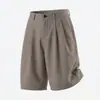 Venta Directa de Fábrica Pantalones Cortos Rayados Negros Estilo Americano para Hombre, Nuevo Modelo de Verano, Estilo Old Money, Pantalones Casuales de Cinco Puntos de Diseñador
