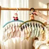 Tendedero multi-clip de Papá Noel para uso doméstico, adecuado para calcetines y ropa interior, herramienta multifuncional pequeña de almacenamiento de ropa