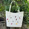 Bolsa de Praia Eva Europeia e Americana Bolsa de Mão para Exterior, Acessórios DIY Personalizáveis, Estilo Coreano, Grande Capacidade, Bolsa Perfurada Simples e Fashion