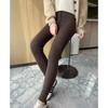 Leggings de Cachemira para Mujer con Cordón Ajustados de Cintura Alta Pantalones de Otoño Levanta Vientre Levanta Cadera Ropa Interior y Exterior Pantalones Gruesos Cálidos de Otoño e Invierno Modernos