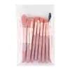 Seleccionar estrictamente 7 juegos de brochas de maquillaje de pelo suave, brocha para sombra de ojos, brocha para rubor, brocha para polvo, brocha para cejas, brocha para base, herramienta de brocha para iluminador y corrector
