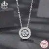 Collar Inteligente Aifulu Lujo Ligero Brillante Corazón Moissanita Plata S925 Más Fácil de Combinar Cadena Clavícula Joyería para Mujer Venta al por Mayor