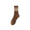 Calcetines de primavera y otoño para mujer calcetines largos de algodón a juego de colores calcetines de doble aguja absorbentes del sudor desodorantes transpirables medias deportivas para mujer al por mayor