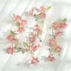 K 3 Orquídeas Artificiales Flores Falsas Flor de Pasador DIY Materiales Hechos a Mano Flores Falsas Flores de Seda Ropa Hanfu Accesorios para el Cabello Accesorios para Pasadores