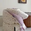 Manta CELING Estilo Coreano, Un Lado Algodón Tejido Súper Suave, Un Lado Terciopelo de Frijol Calmante, Individual/Doble Persona, Lavable a Máquina, Colcha de Primavera/Otoño, Colcha de Invierno