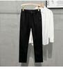 Pantalones de Lana para Hombre Otoño e Invierno Pantalones de Traje Rectos Pantalones Largos Estilo Ligeramente Maduro para Hombre Pantalones Casuales Engrosados Cálidos para Hombre