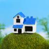 Micro-paisagem criativa estilo europeu moderno casa pequena villa mesa de areia paisagismo diy acessórios decorativos miniatura pequenos ornamentos