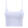 Novo Cinto Fino Sexy Top de Yoga com Costas Bonitas Meio Umbigo Alça Fina Roupa de Yoga com Bojo Colete de Yoga para Mulheres