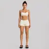 Conjunto de ropa de yoga transfronterizo con sujetador deportivo de cuello halter con sensación de segunda piel y conjunto de pantalones de fitness de secado rápido de cintura baja para correr y ciclismo al aire libre