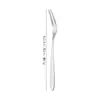 Juego de cuchillo y tenedor de acero inoxidable para pastel de luna transfronterizo dorado de dos dientes pequeño tenedor para postre caja de regalo para cuchillo y tenedor de pastel de luna logo
