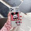 Funda para teléfono Apple 12Pro Max con diseño de Minnie Mickey 11 y dibujos animados para iPhone 14, todo incluido, linda caricatura para mujer