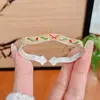 Pulseira de Prata Pura 9999 com Borboleta de Esmalte e Flor de Cerejeira Estilo Chinês Novo Presente Exclusivo para Mãe Dia das Mães Presente de Aniversário