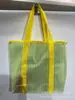 Bolsa de Praia Grande Capacidade em Tela para Viagem, Bolsa para Armazenamento de Brinquedos de Praia, Bolsa Tote Amazon, Personalização em Pequenas Quantidades