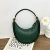 2025 Nova Bolsa Meia Lua de Início de Primavera Bolsa Hobo de Ombro Bolsa Feminina de Grande Capacidade Bolsa Transversal Bolsa de Mão Transfronteiriça Luxo Leve