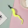 Juguete de Gusano Largo de Dibujos Animados con Cascabel para Gatos, Varita con Juguete Colgante, Cabezal de Repuesto, Juguete Creativo de Sonido para Gatos, Juguete Interactivo para Mascotas