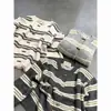 Cárdigan de punto con cuerno a rayas retro 2026, holgado y casual, nuevo suéter estilo coreano de otoño e invierno, prenda exterior casual
