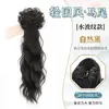 Pinza de garra para coleta trenzada de peluca para mujer, nuevo estilo chino, estilo nacional ligero, coleta lateral de pelo liso, cabello artificial natural, peluca Hanfu cheongsam