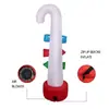 Bastonete de Doce Vermelho de Natal Personalizado LED Poliéster Luminoso Modelo Inflável Ornamentos Externos de Feriado Brinquedos para Crianças