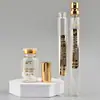 Frasco Spray para Escultura com Fio de Ouro 15ml Frasco Sub-frasco de Perfume Material de Embalagem Cosmética Frasco de Vidro com Essência Líquida