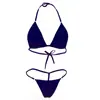 Roupa Íntima Sexy Transfronteiriça Mini Roupa de Banho Moda Praia Feminina Perspectiva Sexy ebay Conjunto Biquíni Três Pontos Z818