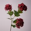 Flor Artificial Tacto Película 3D Hortensia Bola de Nieve Estilo Europeo Flor para Casa Modelo de Casa Flor Decorativa Boda Flor Falsa