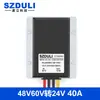 Convertidor de potencia CC de 60V48V36V a 24V Módulo reductor DC-DC regulado para coche de 30-75V a 24V