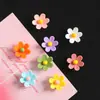 Accesorios de Resina de Flor de Seis Pétalos Coloridos de 15 mm para Manualidades DIY Pegamento de Crema Fundas de Teléfono Imanes para Nevera y Materiales para Hebillas de Zapatos