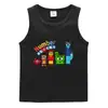 Colete de Verão Infantil 2026 Estilo Coreano Algodão Casual Camiseta Interna Absorvente de Suor Roupa Externa Esportiva Moletom Sem Manga para Meninos