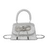 Bolso de Mano con Lazo Bolso Cuadrado Pequeño para Mujer 2026 Primavera Nuevo Bolso de Hombro con Cadena Cruzado de Hombro Bolso de Mujer de Moda y Elegante