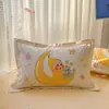 2026 Nuevo Modelo Funda de Almohada Individual de Algodón Puro con Borde Ancho, Pieza de Funda de Almohada Individual